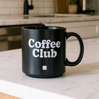 Taza con Asa 380 Ml Serie Black & White Negro