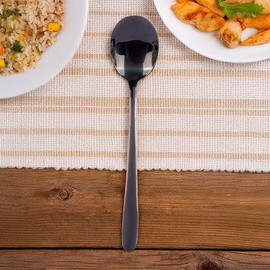 Cuchara Serie Black & White Negro Puro