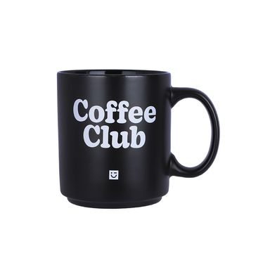 Taza con Asa 380 Ml Serie Black & White Negro