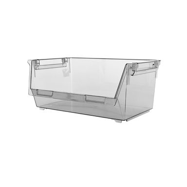 Caja de Almacenamiento Apilable L Serie Miniso Gris Transparente