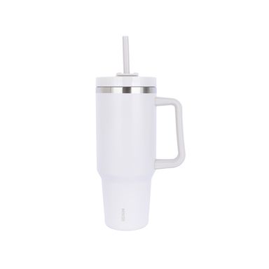 Taza de Doble Pared 1250 Ml Serie Black & White Plateada