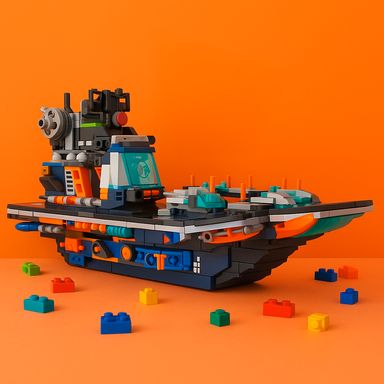 Bloques de Construccion Porta Aviones Serie Miniso