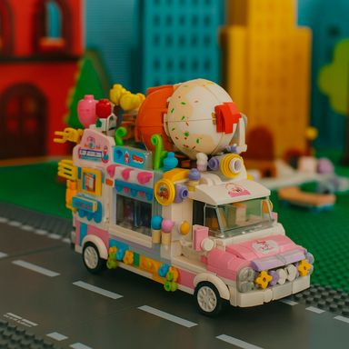 Bloques de Consrucción Carrito de Helados Serie Miniso