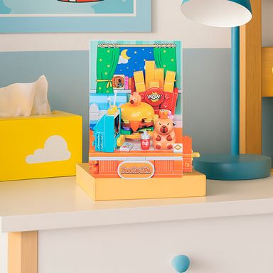 Bloques de Construccion Kapibara Comida Rapida Serie Miniso