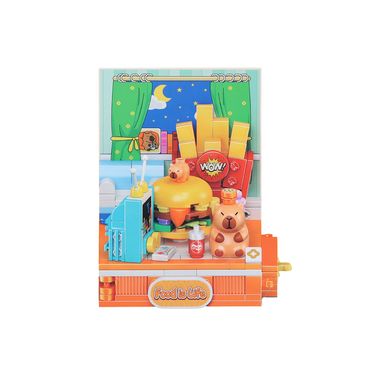 Bloques de Construccion Kapibara Comida Rapida Serie Miniso