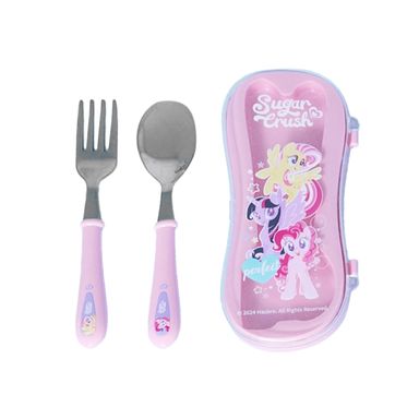 Juego de Cubiertos Tenedor y Cuchara con Estuche Serie My Little Pony