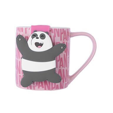 Taza de Ceramica de 350 Ml  Serie Wbb Panda Rosa