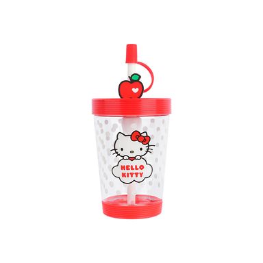Vaso Plastico de Viaje de la Colección Hello Kitty Apple Sanrio Rojo
