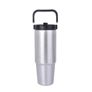 Vaso de Acero con Asa 880Ml Serie Silver Gray