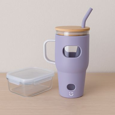 Vaso de Vidrio 1020 Ml Purpura