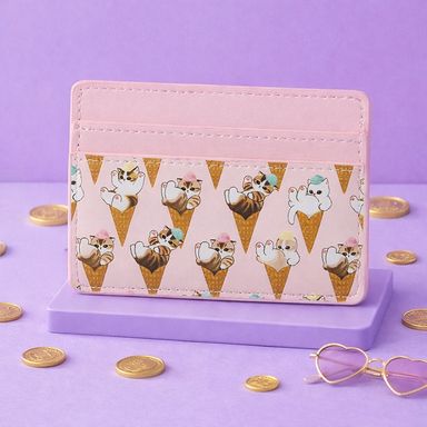 Tarjetero Serie Mofusand Ice Cream Rosa