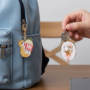 Set de Llaveros A Serie Mofusand Ice Cream