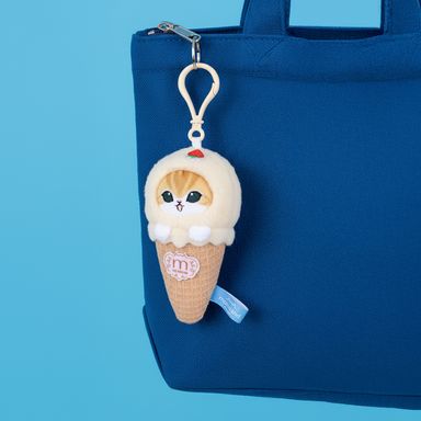 Llavero de Peluche Helado Serie Mofusand Cream Rosa