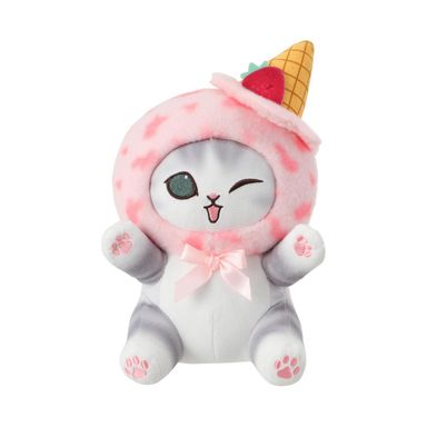 Peluche de Gato con Helado Serie Mofusand Ice Cream Rosa