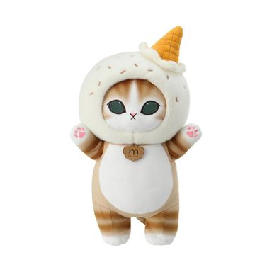 Peluche de Gato con Helado Serie Mofusand Ice Cream Amarillo