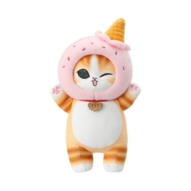 Peluche de Gato con Helado Serie Mofusand Ice Cream Rosa