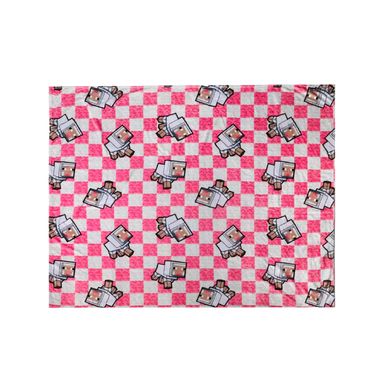 Manta Serie Minecraft Rosa