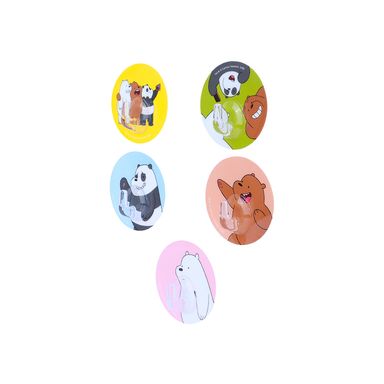 Set de Ganchos Adhesivos Serie Osos Escandalosos 5 Piezas
