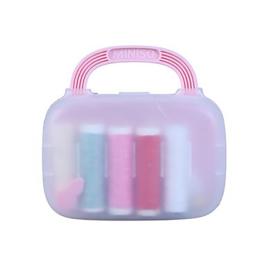 Organizador de Costura con Asa Rosa