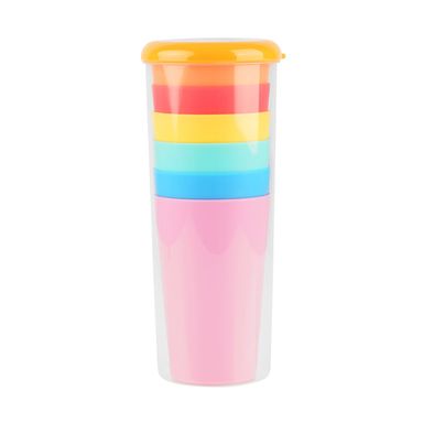 Set de Vasos Portatil Colores Mixtos 6 Pzas