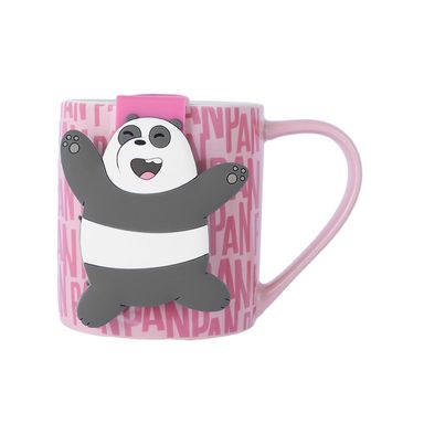 Taza de Ceramica de 350 Ml  Serie We Bare Bears Panda Rosa