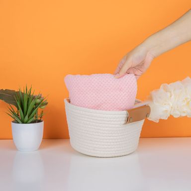 Toalla de Baño Jacquard Serie Miniso Rosa