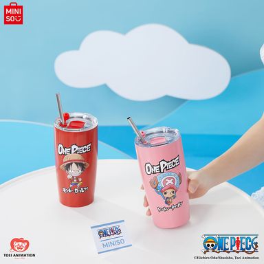 Vaso con Pitillo 530 Ml Chopper Serie One Piece Rosa
