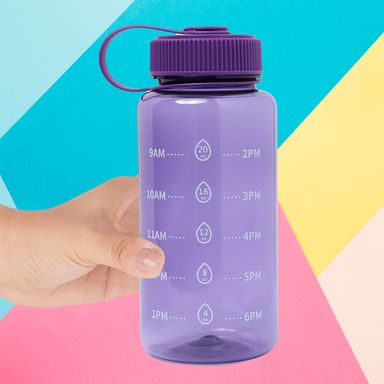 Botella de Plastico de Agua Fria con Asa Cool 800 Ml Morado