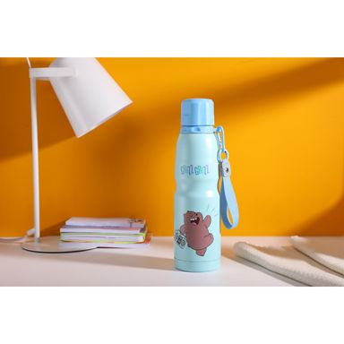 Botella con Correa de 500Ml Serie Wbb Grizz Azul