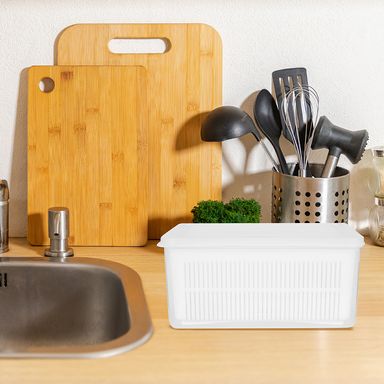 Colador 1700 Ml de Dos Piezas con Cobertura