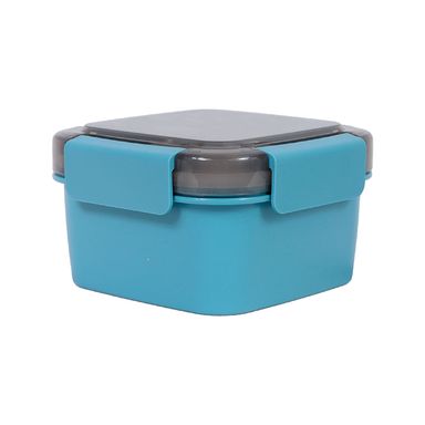 Contenedor de Doble Capa para Ensalada 1.1 L Azul