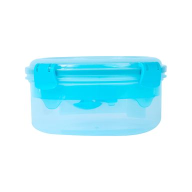 Recipiente Para Ensalada Con Separador, Grande, Azul