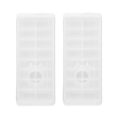 Molde para Cubos de Hielo 2 Piezas Blanco