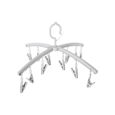 Ganchos Plegables de Ropa Medianos Gris
