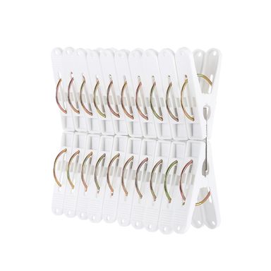 Paquete de Ganchos de Ropa Pequeño Blanco