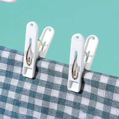 Paquete de Ganchos de Ropa Pequeño Blanco