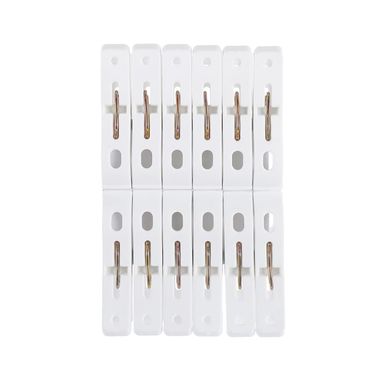 Pinzas para Ropa Pequeñas 12 Piezas Blancas