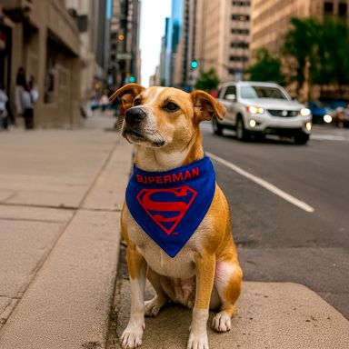 Accesorios Para Mascotas Bandana Serie Superma Grande Serie Dc