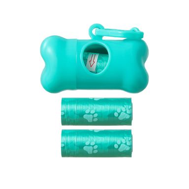 Dispensador De Bolsas Pet Series Verde 3 Pzas