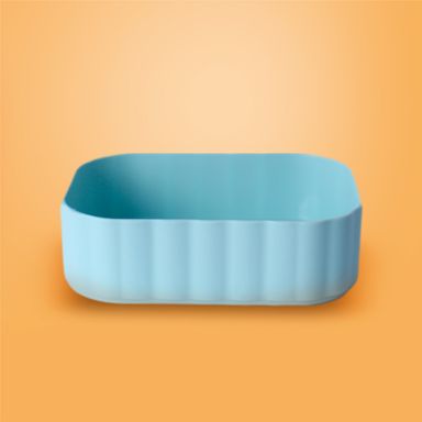 Organizador de Plastico para Escritorio Serie Macaron Azul