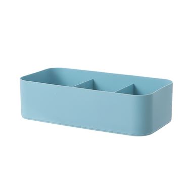 Caja de Almacenamiento para Ropa con 3 Rejillas Azul