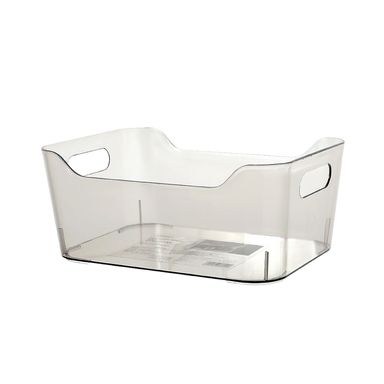 Organizador de Plastico Transparent Series Gris Transparente S