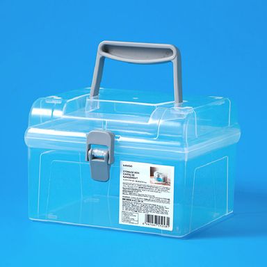 Caja de Almacenamiento con Tapa Pequeña Transparente