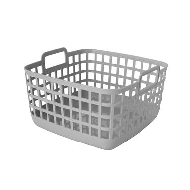 Cesta de Almacenamiento sin Tapa con Asa Serie Miniso Gris