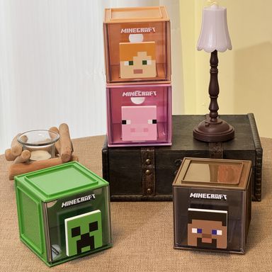 Caja de Almacenamiento Pequeña Alex Serie Minecraft Amarillo Oscuro