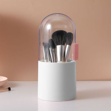 Contenedor para Brocha de Maquillajes con Tapa
