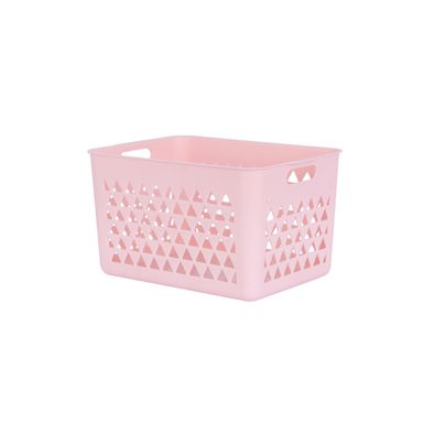 Cesta de Almacenamiento Grande Serie Miniso Rosa
