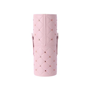Organizador para Brochas de Maquillaje con Patrón de Diamantes S Rosa
