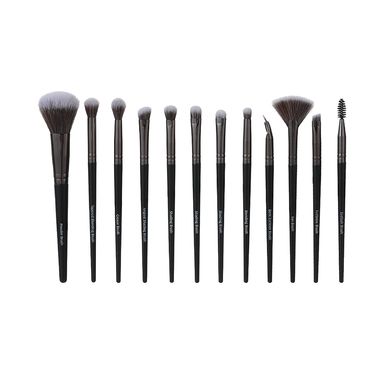 Kit Brochas de Maquillaje Serie Black & White Negro 12 Piezas