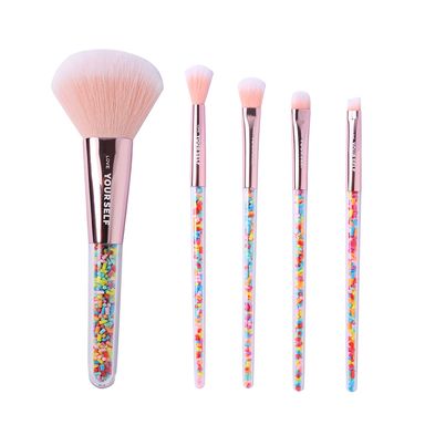 Brocha para Maquillaje Multicolor 5 Piezas